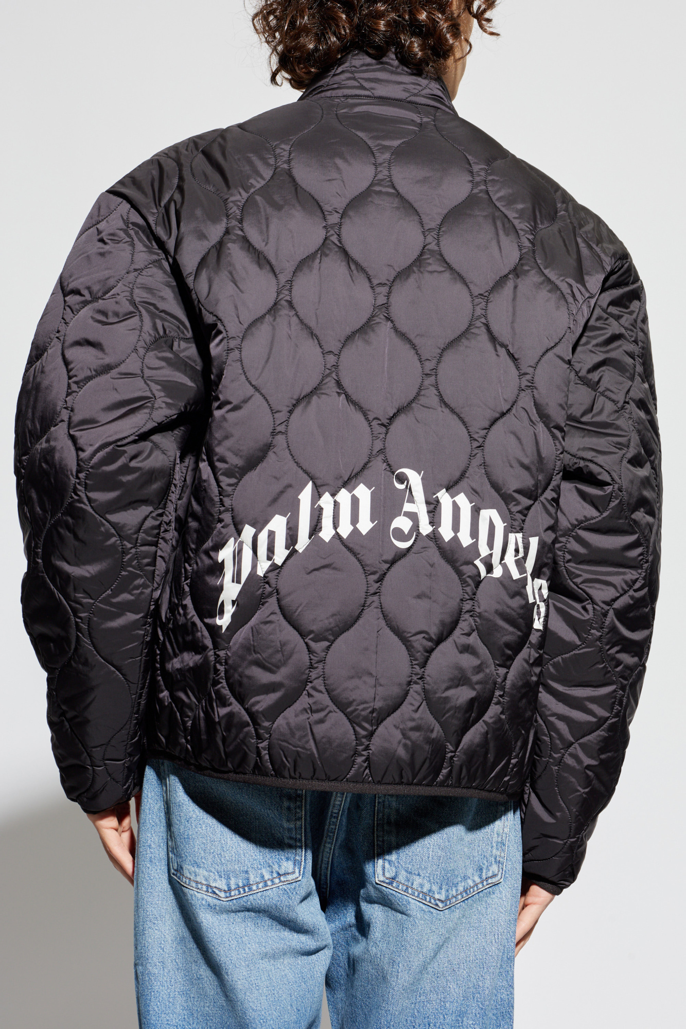 Palm Angels Quilted jacket with stand-up collar | Men's Clothing